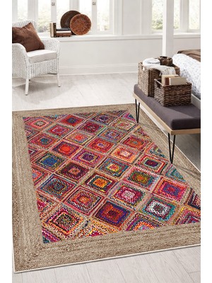 Lioara Home Modern Dijital Baskı Halı |  Yıkanabilir Kaymaz Taban Salon & Yatak Odası Halısı