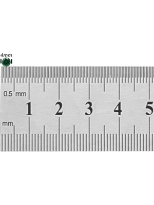 Tamgacrafts Yeşil Zirkon Taşlı 4 mm Mıknatıslı Deliksiz Küpe 1 Çift Manyetik Fake Küpe