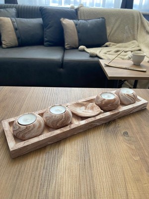 Özgürce Şık Dekoratif Tealight Mumluk Seti, Hediye Seçeneği