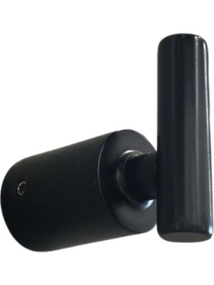 PremiumPort Şık Siyah Duvara Monte Askılık 60X71X32 Mm, Pratik ve Dayanıklı Tasarım