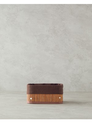 Özgürce Doğal Bambu Sepet 20X15X10 Cm, Şık ve Hafif Depolama Çözümü