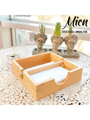 Özgürce Şık Bambu Kare Peçetelik, Şık ve Doğal Tasarım