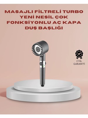 PremiumPort Ferahlatıcı Duş Başlığı, Kolay Açıp Kapatma ve Masaj Fonksiyonu ile Keyifli Kullanım