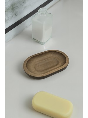 Özgürce Naturewood Oval Katı Sabunluk, Şık ve Doğal Tasarım