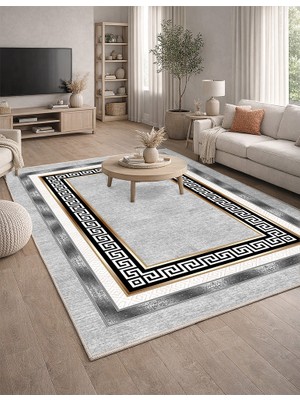 Lioara Home Modern Dijital Baskı Halı |  Yıkanabilir Kaymaz Taban Salon & Yatak Odası Halısı