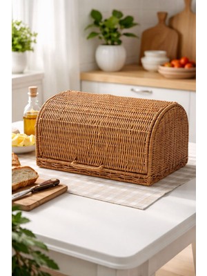 Özgürce Şık Rattan Ekmek Kutusu, Modern ve Şık Tasarım, Pratik Kullanım