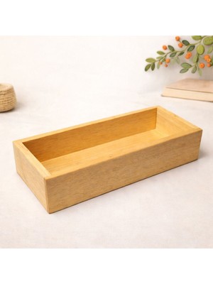 Özgürce Ahşap Çok Amaçlı Dekoratif Organizer Kutu, Şık ve Fonksiyonel Tasarım