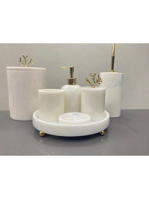 PremiumPort Şık ve Dayanıklı Mermer Banyo Seti, Modern Tasarım ve Fonksiyonellik