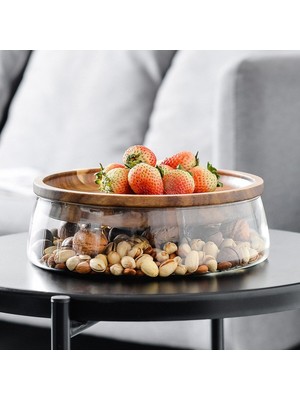 Özgürce Akasya Borosilikat Cam Salata ve Sunum Kasesi 22 cm