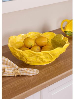 Özgürce Şık Sarı Salata Kasesi 30 Cm, Modern ve Kullanışlı Tasarım
