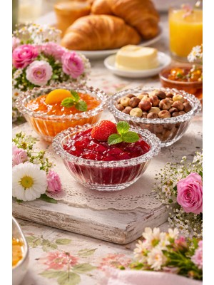 Özgürce 6'lı Boncuklu Mini Kase Seti, 130 Ml, Şık ve Kullanışlı Tasarım