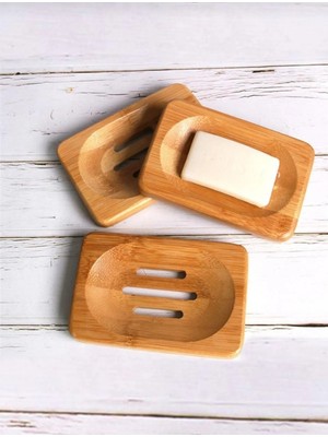 Özgürce Ahşap Bambu Katı El Sabunluğu Kare ve Yuvarlak Model Banyo Aksesuarı