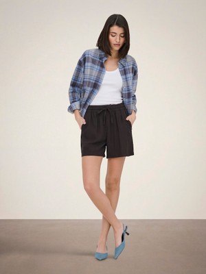Jdy Kadın Keten Şort 15321518 Jdysay Hw Lınen Strıng Shorts Wvn Noos