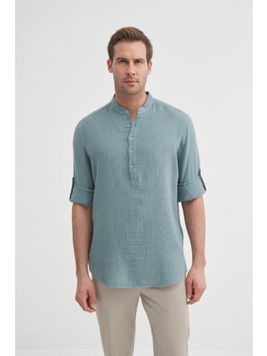 Cazador 2025 Erkek Uzun Kol Hakim Yaka Gömlek