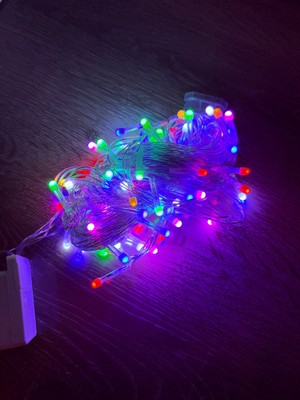 baytoptan 10 Metre 100 LED Damla Uçlu Rgb Işık Şeffaf Kablo