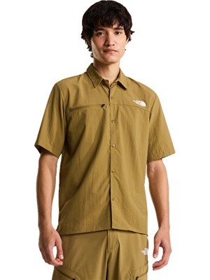 The North Face M Packable Short Sleeve Shirt Erkek Outdoor Kısa Kollu Gömlek NF0A8FTQ2EL1 Sarı