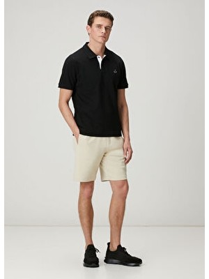  club comfort fit yaka altı baskılı polo t-shirt