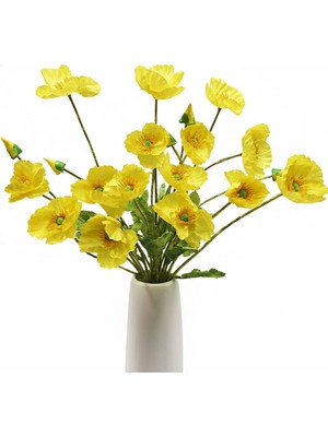 Handanca Yapay 4`lü Gelincik 60 cm Sarı