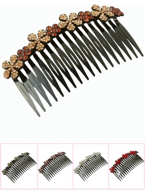 Çiçek Taraklı Yan Toka 9 cm
