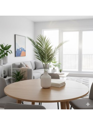 Handanca Yapay Palmiye Demetl  9 Dallı Areka Palmiyr Ağacı Salon Ev Dekor Susuu