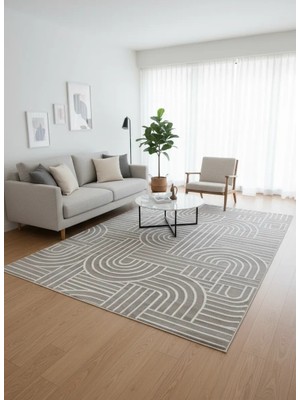 Luna A3086 Bej Halı 200X280 | Sıcak Tonlu Modern Halı