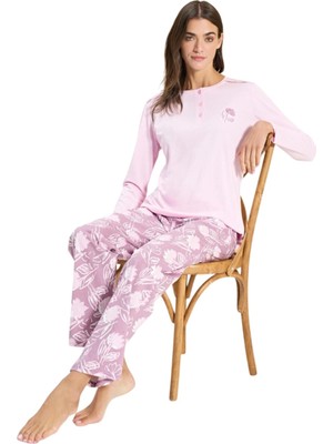 Over Sleep by Poleren Over Sleep 3306 Kadın Süprem Yazlık Takım (M-L-Xl-2xl)