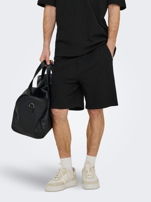 Only & Sons Erkek Şort %100 Pamuk 22038192 Onsaustın Wıde Seersucke S Shorts T