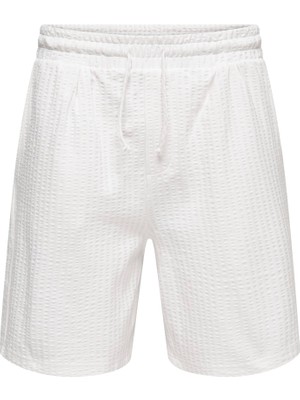 Only & Sons Erkek Şort %100 Pamuk 22038192 Onsaustın Wıde Seersucke S Shorts T