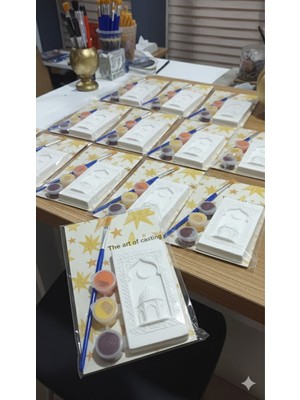 Handanca Dini Tema Ramazan Set/boyayın Seti,kendin Yap,dıy,doğum Günü Hediyesi, Tatil Hediyesi 1 Adet