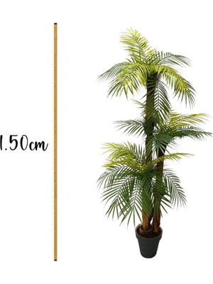 Handanca 150 cm 3 Dallı 27 Yapraklı Yapay Ağaç Palmiye Areka