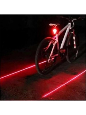 Bisiklet Lambası Lazer Şeritli Güvenlik Arka Stop Lamba LED Işık