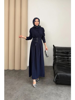 Mihran Butik Valeno Model Coupra Model Kumaş Kemer Detaylı Elbise