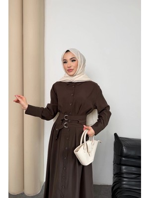 Mihran Butik Valeno Model Coupra Model Kumaş Kemer Detaylı Elbise