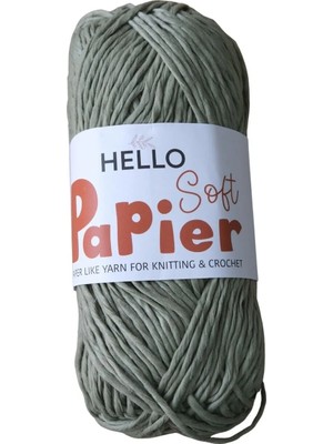 Hello Soft Papier Kağıt Ip P14 Çanta Örgü Ipi / 2 Adet