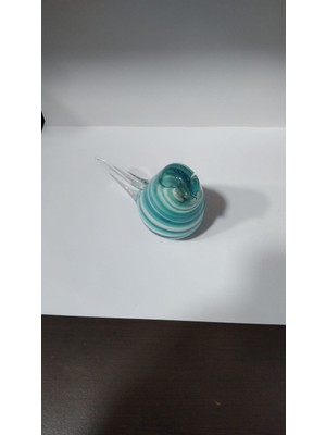 Es Dekor En. 11CM...H. 7.5 Cm. Cam El Yapımı Kuş 1 Adet