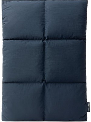 Kabarık Dizüstü Bilgisayar Kılıfı 13 Inç 14 Inç, Kapitone Puffer Taşıma Çantası, MacBook Air M2 M1 ile Uyumlu Yastık Kılıfı, MacBook Pro 13 Inç 14 Inç, Koyu Mavi