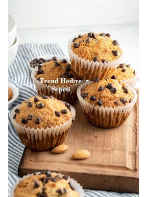 200 Adet Büyük Boy Beyaz Muffin Kek Kalıbı, Cupcake Kağıdı, Browine Kalıbı 50X40 mm