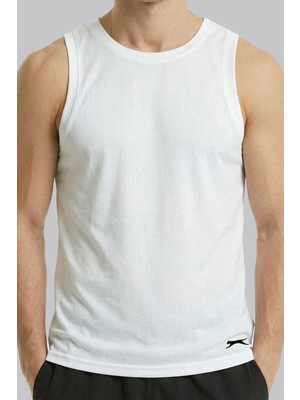 Slazenger 2301 Erkek Kolsuz Spor Atlet T-Shirt - Nefes Alan File Dokulu