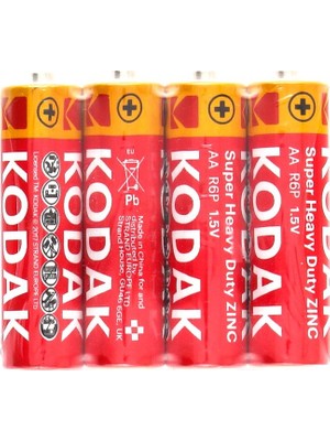 SHC4200 Kodak Aa Pil Super Heavy Duty Çinko Karbon Kalem Pil 60 Adet
