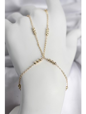 SHC4200 316L Çelik Top Zincirli Gold Renk Kadın Şahmeran - TJ-SN745