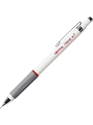 Rotring Gizli Uçlu Kalem 0.7 mm Beyaz 1 Adet Mekanik Yazı Aracı Ölçüleri 15 x 0.9 x 1 cm