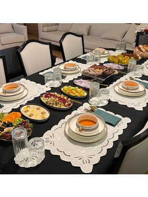 Handanca Kelebek Nakış Amerikan Servis 8 Adet