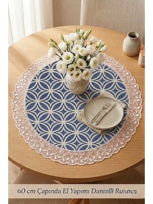 Rona Home Su Itici Kumaş Yuvarlak Runner Otantik Şık Lüks Tutum