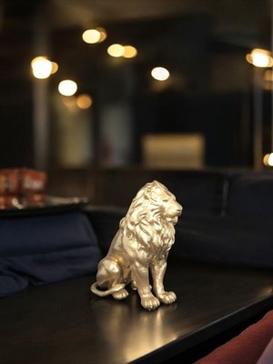 Handanca Aslan Heykeli 12CM Dekoratif Eşya Figür / Ev Dekorasyonu Büst