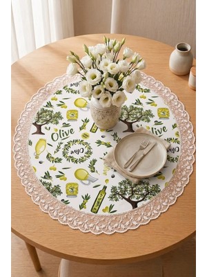Rona Home "su Geçirmez", "leke Tutmaz", "yuvarlak", "dantelli" Runner ve "60 Cm"