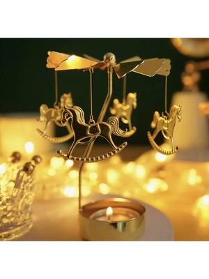 Handanca Atlı Karınca Gold Isı Ile Dönen Mumluk Kahve Sunumu Yanında, Hediyelik