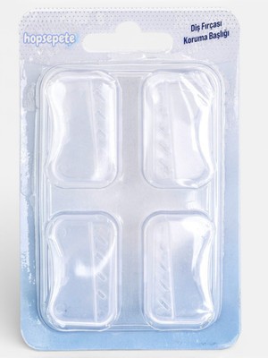 PremiumPort 4'lü Diş Fırçası Koruma Başlığı, Temizlik ve Koruma Için Güvenilir Set