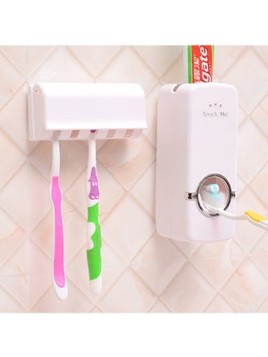 PremiumPort Otomatik Diş Macunu Sıkıcı ve Fırçalama Seti, Pratik Kullanım