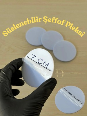 Dekorvia 7 cm Çapında ve 2,8 mm Kalınlığındadır ; - 25 Adetlik Set Halinde Satılan Bu Ürün Nişan, Nikah, Sünnet Gibi Özel Günler Için Mükemmel Bir Seçenektir; Istenilen Renge Boyanabilir.