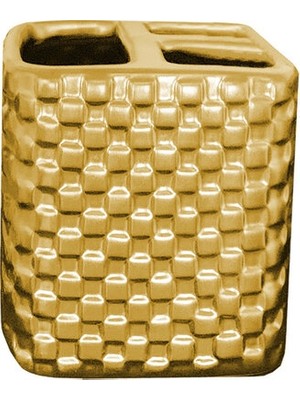 PremiumPort Altın Renk Diş Fırçalık, Şık ve Pratik Saklama Çözümü